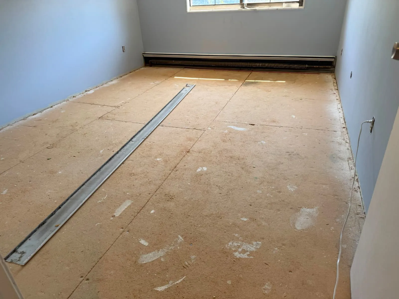 Room cleared and prepped for new flooring